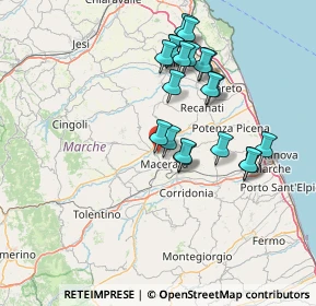 Mappa Via Eugenio Niccolai, 62100 Macerata MC, Italia (14.013)