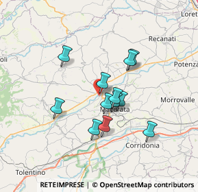 Mappa Via G. Costantini, 62100 Macerata MC, Italia (5.565)