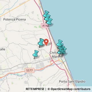 Mappa Strada del Castellaro, 62012 Civitanova Marche MC, Italia (3.27667)