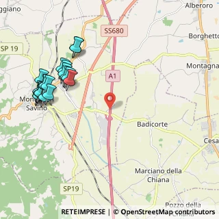 Mappa Autostrada del Sole, 52047 Marciano della Chiana AR, Italia (2.62)