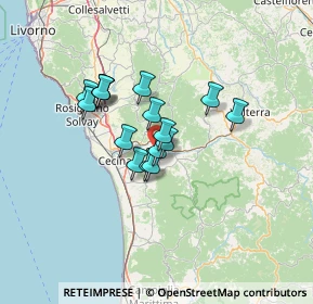 Mappa Via Fontevecchia, 56040 Montescudaio PI, Italia (9.7675)