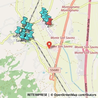 Mappa Via Santa Maria delle Vertighe, 52048 Monte San Savino AR, Italia (1.295)