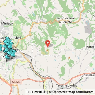 Mappa Strada di Colle Pinzuto, 53100 Siena SI, Italia (3.93538)