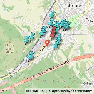 Mappa Viale 13 Luglio, 60044 Fabriano AN, Italia (0.39654)
