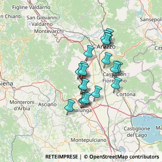 Mappa Via Ponte Esse Vertighe, 52048 Monte San Savino AR, Italia (11.34474)