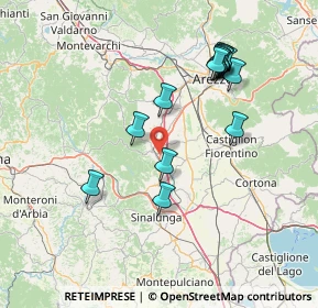 Mappa Via Ponte Esse Vertighe, 52048 Monte San Savino AR, Italia (15.70625)