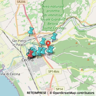 Mappa Via P. Nenni, 56040 Montescudaio PI, Italia (1.595)