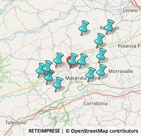 Mappa Borgo Pompeo Compagnoni, 62100 Macerata MC, Italia (5.97769)