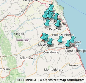 Mappa Borgo Pompeo Compagnoni, 62100 Macerata MC, Italia (13.937)