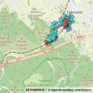 Mappa Cortina S. Venanzo, 60044 Fabriano AN, Italia (0.95185)