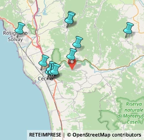 Mappa Via Provinciale dei tre Comuni, 56040 Montescudaio PI, Italia (7.16083)