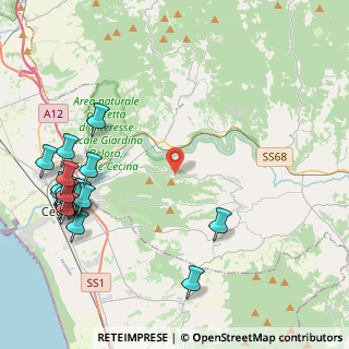 Mappa Via Provinciale dei tre Comuni, 56040 Montescudaio PI, Italia (5.8205)