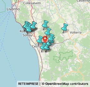Mappa Via Provinciale dei tre Comuni, 56040 Montescudaio PI, Italia (10.02222)