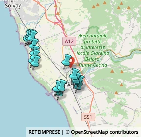 Mappa Via dell'Artigianto, 57023 Cecina LI, Italia (3.8635)