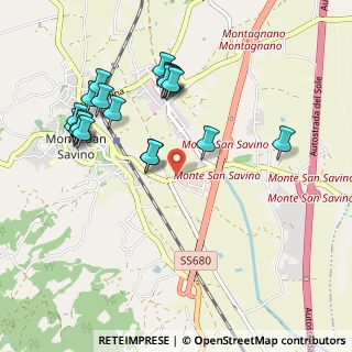 Mappa Viale Santa Maria delle Vertighe, 52048 Monte San Savino AR, Italia (1.076)
