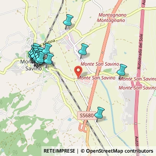 Mappa Viale Santa Maria delle Vertighe, 52048 Monte San Savino AR, Italia (1.2375)