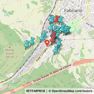 Mappa Viale XIII Luglio, 60044 Fabriano AN, Italia (0.34481)