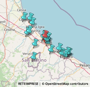 Mappa Via dell'Abete, 47923 Rimini RN, Italia (11.3145)
