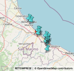 Mappa Via dell'Abete, 47923 Rimini RN, Italia (8.855)