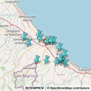 Mappa Via Daniele Felici, 47923 Rimini RN, Italia (6.47813)