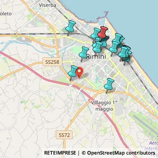 Mappa Via Daniele Felici, 47923 Rimini RN, Italia (2.139)