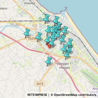 Mappa Via dell'Abete, 47923 Rimini RN, Italia (1.4195)