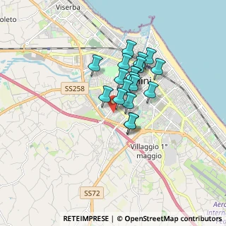 Mappa Via Daniele Felici, 47923 Rimini RN, Italia (1.19579)