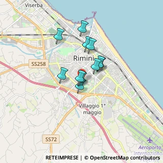 Mappa Viale Alberto Simonini, 47923 Rimini RN, Italia (1.19455)