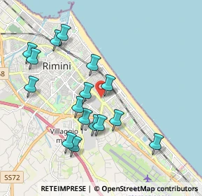 Mappa Via Giaime Pintor, 47924 Rimini RN, Italia (1.98125)