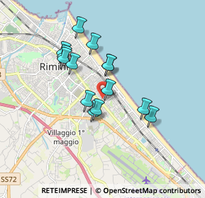 Mappa Via Antonio Fogazzaro, 47924 Rimini RN, Italia (1.46929)