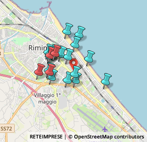 Mappa Via Antonio Fogazzaro, 47924 Rimini RN, Italia (1.297)