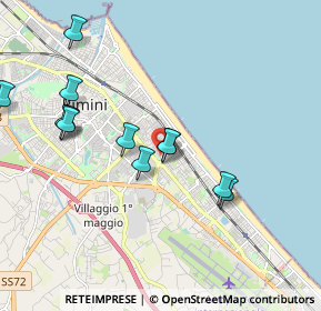 Mappa Via Antonio Fogazzaro, 47924 Rimini RN, Italia (1.98)