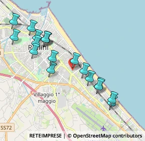 Mappa Via Antonio Fogazzaro, 47924 Rimini RN, Italia (2.10833)