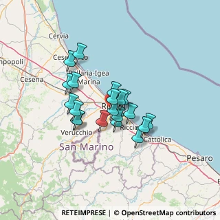 Mappa Via Aldo Francesco Massera, 47923 Rimini RN, Italia (9.9765)