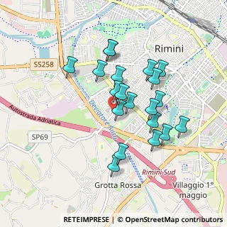 Mappa Via Aldo Francesco Massera, 47923 Rimini RN, Italia (0.7955)