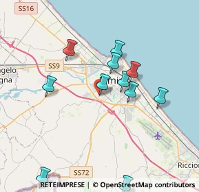 Mappa Via Aldo Francesco Massera, 47923 Rimini RN, Italia (3.78)