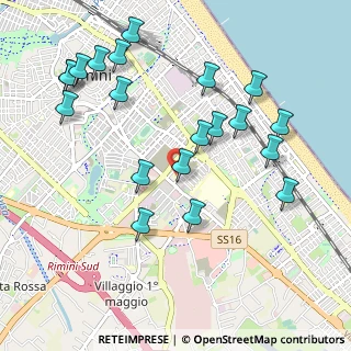 Mappa Via Vittoria Colonna, 47923 Rimini RN, Italia (1.142)