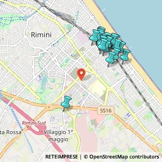 Mappa Via Vittoria Colonna, 47923 Rimini RN, Italia (1.0405)