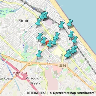 Mappa Via Vittoria Colonna, 47923 Rimini RN, Italia (0.9135)