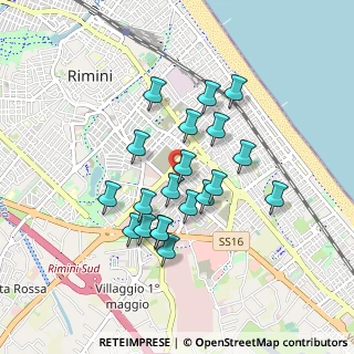 Mappa Via Vittoria Colonna, 47923 Rimini RN, Italia (0.7695)