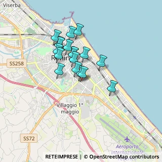 Mappa Via Vittoria Colonna, 47923 Rimini RN, Italia (1.385)