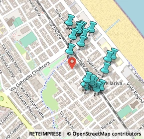 Mappa Via Pietro Cossa, 47924 Rimini RN, Italia (0.2065)