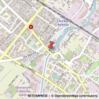 Mappa Via Gino Menconi, 5, 54033 Carrara, Massa-Carrara (Toscana)