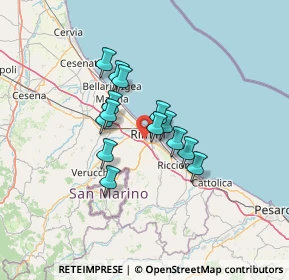 Mappa Via dell'Albero, 47923 Rimini RN, Italia (9.61286)