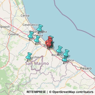 Mappa Via dell'Albero, 47923 Rimini RN, Italia (7.95462)