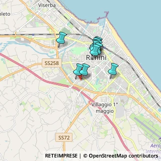 Mappa Via dell'Albero, 47923 Rimini RN, Italia (1.35917)