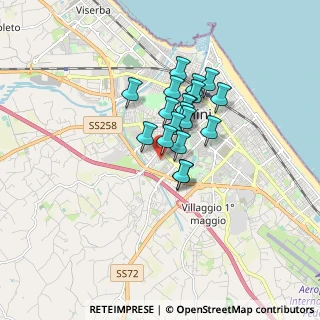 Mappa Via dell'Albero, 47923 Rimini RN, Italia (1.16158)
