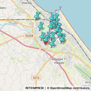 Mappa Via dell'Albero, 47923 Rimini RN, Italia (1.42333)