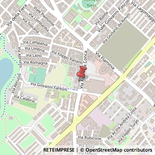 Mappa Via Flaminia Conca, 43, 47923 Rimini, Rimini (Emilia Romagna)