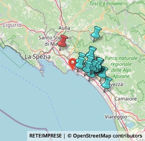 Mappa SP 432, 19038 Marinella di Sarzana SP, Italia (9.10824)
